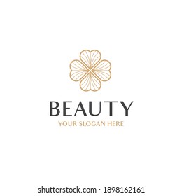 Natural cosmetics logo design vector