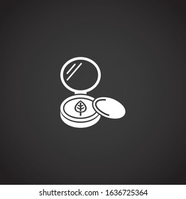 Natural cosmetics related icon on background for graphic and web design. Creative illustration concept symbol for web or mobile app.