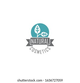 Natural cosmetics related icon on background for graphic and web design. Creative illustration concept symbol for web or mobile app.