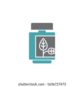 Natural cosmetics related icon on background for graphic and web design. Creative illustration concept symbol for web or mobile app.