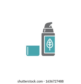 Natural cosmetics related icon on background for graphic and web design. Creative illustration concept symbol for web or mobile app.