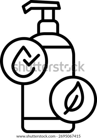Natural Cosmetics Vector Outline Icon