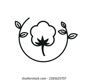 Natural Cotton Recyclable Textiles Recycle Icon Stock Vector (Royalty ...