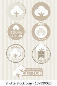 Natural cotton symbols