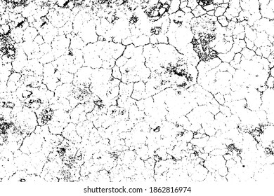 Fondo natural de grietas. Textura de superposición vectorial de la superficie craqueada. Un recurso gráfico de color.