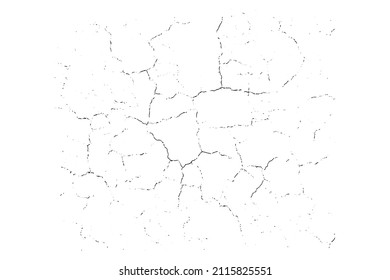 Fondo natural de grietas. Textura de superposición vectorial de la superficie craqueada. Un recurso gráfico de color.