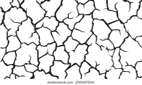 Fondo de grietas naturales. Textura de la superposición del Vector de la superficie agrietada