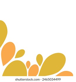 natural decorative frame corner isolated on white background	