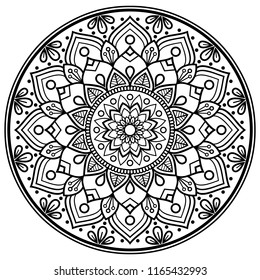 Natural decorative  mandala vector for your any kind of media printout.