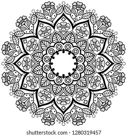 Natural decorative mandala vector for your any kind of media printout. - Vector