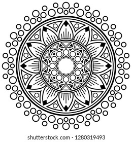 Natural decorative mandala vector for your any kind of media printout. - Vector