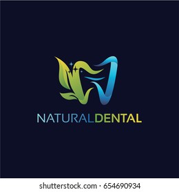 Natural Dental Logo Template Design