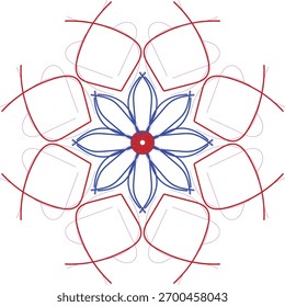Diseño natural con ilustrador de mandala