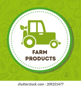 natural design over green background vector illustration