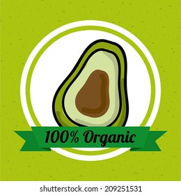 natural design over green background vector illustration