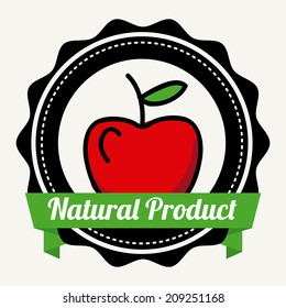 natural design over white background vector illustration