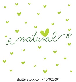 Natural - design template with copy space