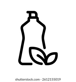 Natural Detergent Container Symbolizing Plant Based Ingredients