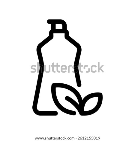 Natural Detergent Container Symbolizing Plant Based Ingredients