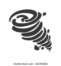 Natural Disaster concept represented by twister icon. Isolated and flat illustration