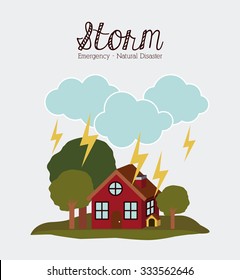 natural disaster design, vector illustration eps10 graphic 