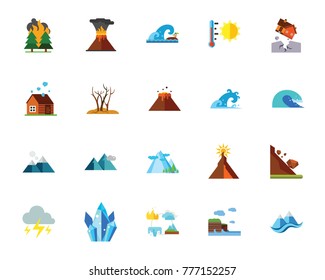 Natural Disaster Icon Set