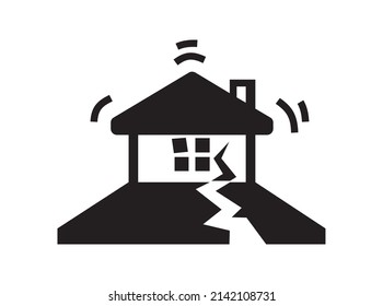 natural disaster  icon vector. earthquake concepts
