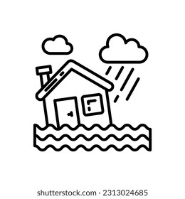 Icono de Desastre Natural en vector. Ilustración