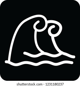 Natural disaster icon for web and print 