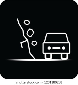 Natural disaster icon for web and print 