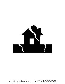 Naturkatastrophensymbol, Vektorsymbol mit der besten Bildqualität.
