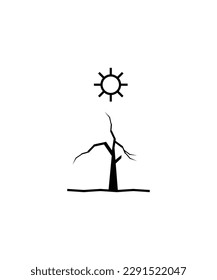 Naturkatastrophensymbol, Vektorsymbol mit der besten Bildqualität.