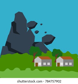 Natural Disaster Illustration Vector