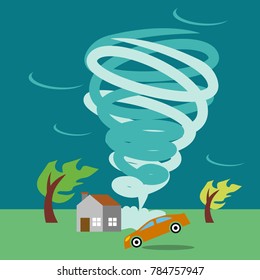 Natural Disaster Illustration Vector