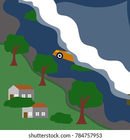 Natural Disaster Illustration Vector