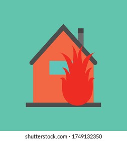 Natural Disaster simple clip art vector illustration