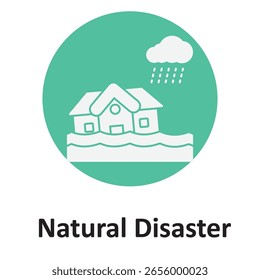 natural disaster :Vector Icon which can easily modify or edit

