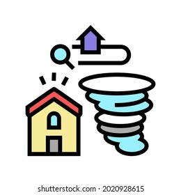 natural disasters color icon vector. natural disasters sign. isolated symbol illustration