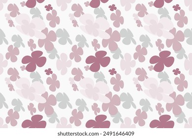 Natural Drawing Flower Seamless Pattern Little Floral Liberty Seamless Texture Background. Spring, Summer Romantic Blossom Flower Garden Seamless Pattern for Your Designs