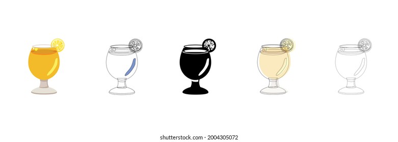 natural drink vector type icon