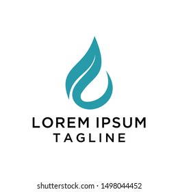 Natural Drop Water Spa Logo Template Illustration Design