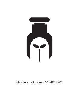 Natural drug logo template vector icon design