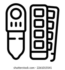 Natural dye palette icon outline vector. Cream organic. Eco label