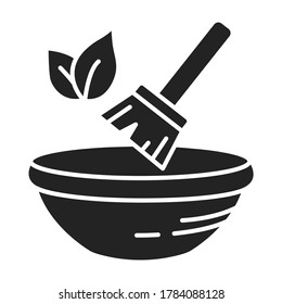 Natural dyes. Green manufacturing process black line icon. Pictogram for web page, mobile app, promo. UI UX GUI design element. Editable stroke.