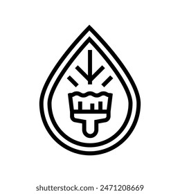 natural dyes sustainable fashion line icon vector. natural dyes sustainable fashion sign. isolated contour symbol black illustration