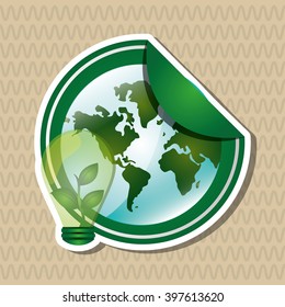 Natural and eco design, Vector illustration