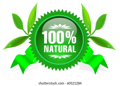 Natural eco sticker