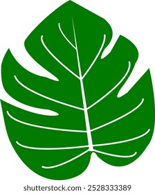 Natural, Eco Tropical Leaf Label Decoration For Invitation, Wallpaper, Print, Environmental Project. Organic, Eco Friendly, Vegan Design.