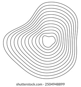 Natural elevation flow. Organic contour shapes. Abstract topographic lines. Terrain-inspired waves.