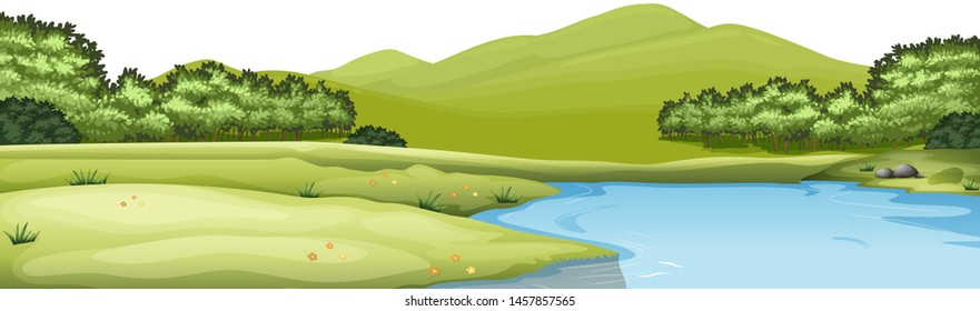 Natural Environment Lanscape Scene Illustration